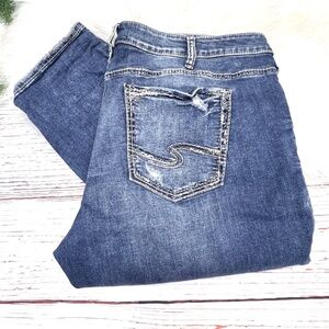 👖|•SILVER JEANS•| Boyfriend Stretch Jeans Size 20 / L29👖